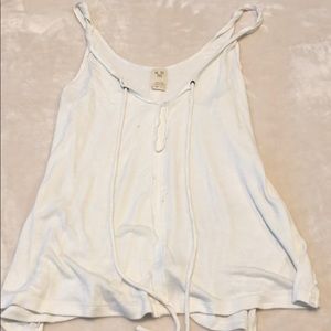 We The Free white tie-neck tank